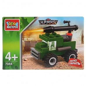 Конструктор Город Мастеров – Армия: Машина, 28 деталей (Город Мастеров, KK-7044-Rsim)