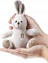 Мягкая игрушка – Зайчик с заплатками, коричневый, 12 см  - миниатюра №3