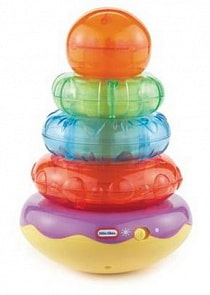 Интерактивная развивающая игрушка со звуковыми эффектами Пирамидка (Little Tikes, 635045)