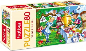 Пазлы – Алиса в стране чудес, 80 элементов (Hatber, 80ПЗ5-10717)