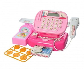 Кассовый аппарат с аксессуарами, свет и звук (1804U437)