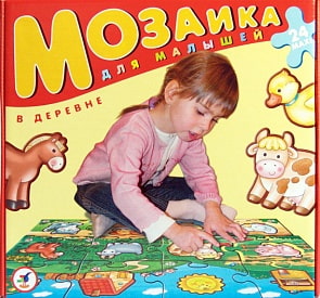 Мозаика для малышей. В деревне (мега-пазл) (Дрофа, 1710/35200)