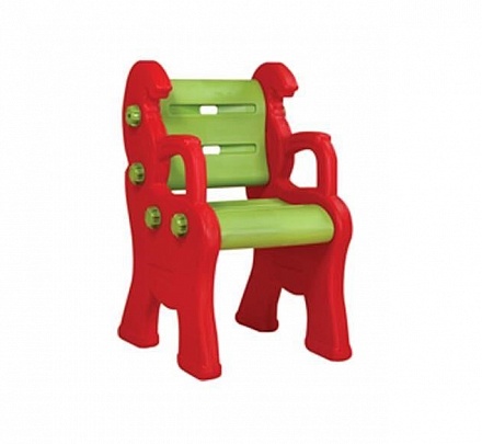 Детский пластиковый стул Королевский, красный 