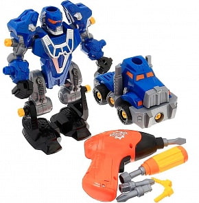 Робот трансформер 3 в 1, в наборе с инструментами (ABtoys, C-00185) 