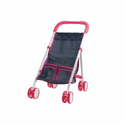 Прогулочная коляска для куклы Красотка - Джинс (1Toy, Т10381) - миниатюра