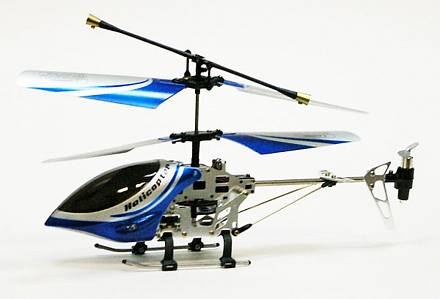 Радиоуправляемый вертолет ИК с гироскопом, синий 