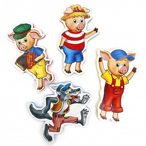 Мягкий макси-пазл – Три поросенка (Умка, 4690590141212)