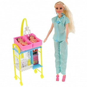 Кукла с 2 пупсами и аксессуарами, 29 см (B1860096) (ассортимент)