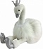 Мягкая игрушка - Лебедь белый с карабином, 9 см  - миниатюра №2