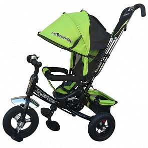 Велосипед 3-колесный Lexus trike светло-зеленый, колеса Eva 10 и 8', регулируемая спинка, задний тормоз (Lexus Trike, 950-108EVA-LGREEN)