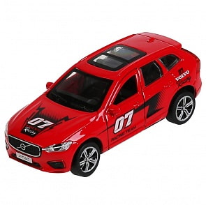 Инерционная металлическая модель - Volvo Xc60 R-Desing, спорт 12 см, цвет красный (Технопарк, XC60-12SRT-RD)