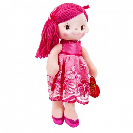 Кукла мягконабивная, балерина, 30 см, цвет розовый 