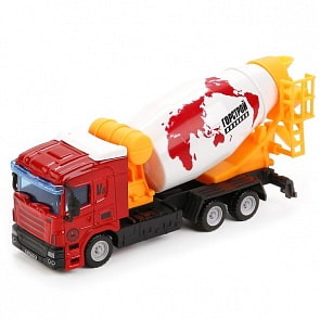 Модель металлическая - Бетономешалка, подвижные элементы, 14 см. (Технопарк, 1813-1E-R)