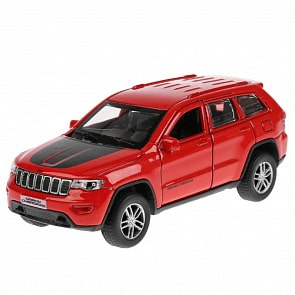 Инерционный металлический Jeep Grand Cherokee, 12 см, красный (Технопарк, CHEROKEE-12SL-RD)