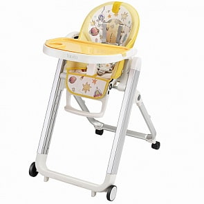 Стульчик для кормления - Nuovita Futuro Senso Bianco, Cosmo giallo/Желтый космос (Nuovita, P2_379)