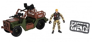 Игровой набор - Солдат на внедорожнике (Chap Mei, 545021)