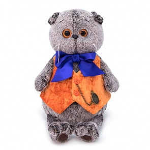 Мягкая игрушка – Басик в жилете с часами, 22 см (Budi Basa, Ks22-114)