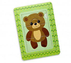 Пазл в рамке – Медвежонок, 3 элемента (Десятое королевство, 02899ДК)