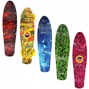 Пенни борд 56 см, водный принт, PU колеса (20504-2sim)