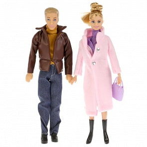 Кукла София с семьей, в осенней одежде, 29 см (Карапуз, 99162-S-AN)