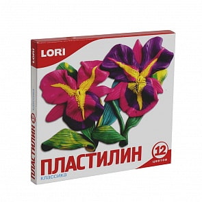 Пластилин Классика, 12 цветов, 20 г (Lori, Пл-007)