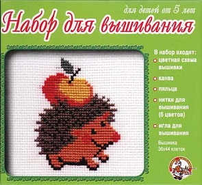 Вышивка. Ёжик (Десятое королевство, 00303ДК)