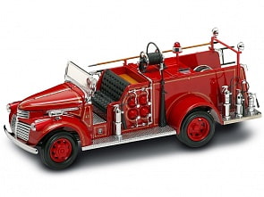 Автомобиль - пожарная машина GMC образца 1941 г., красная, масштаб 1:24 (Yat Ming, 20068_md) Автомобиль - пожарная машина GMC образца 1941 г., красная, масштаб 1:24 (Yat Ming, 20068_md)