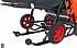 Санки-коляска Snow Galaxy City-2 - Мишка с бабочкой на красном, на больших колесах Eva, сумка, варежки  - миниатюра №3