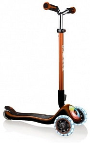 Трехколесный самокат Globber Elite Prime, оранжевый (Globber, 444-804)