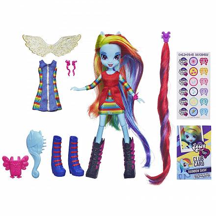 Кукла пони Rainbow Dash с крылышками и аксессуарами 