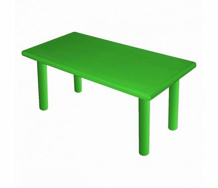 Большой стол - Королевский, пластиковый, цвет зеленый 
