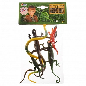 Набор из 6-и фигурок рептилий 15-20 см, несколько видов (Играем Вместе, P0009/06A) (ассортимент)