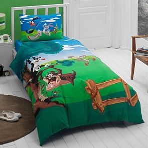 Комплект детского постельного белья, Warner Brothers, 1,5 спальное - LOONEY TUNES V-1 (TAC, 3820-08530)