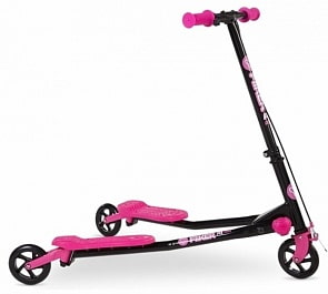 Самокат инерционный YVolution Fliker Air A3, цвет – розовый (YVolution, 100020)