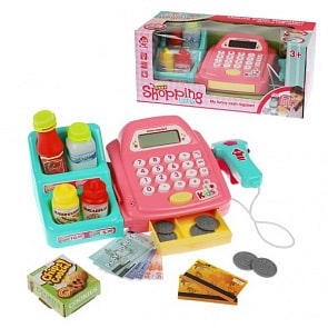 Игровой набор Касса, 9 предметов, свет, звук (Наша Игрушка, SK72D)