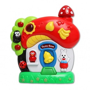 Музыкальная игрушка – Грибок-теремок, свет и звук (Азбукварик, 28171-1)