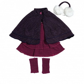 Костюм для куклы ростом 46 см. -  Пурпурное кабо (Adora, 20553027_md)