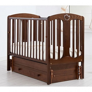 Кровать детская Гандылян К-2005-2м Диана маятник универсальный, орех (Gandylyan, GAN-К-2005-2м_орех)