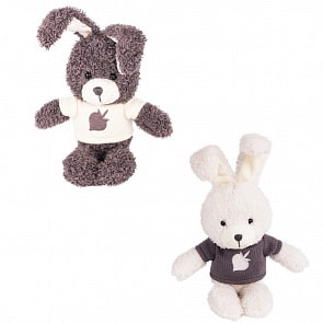 Мягкая игрушка - Зайчик Билли, белый/серый, 20 см (Gulliver, 79-MA5948/20AB)