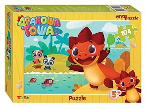 Пазл - Дракоша Тоша, 104 детали (Step puzzle, 82182)