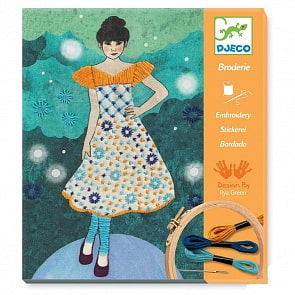 Набор для вышивания - Модный показ (Djeco, 09842k)