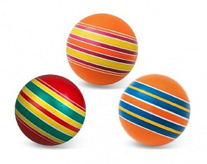 Мяч из серии Полосатики, 10 см (Чебоксарский Завод, Р3-100/ПО) (ассортимент)