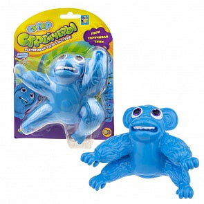 Тянущаяся фигурка из серии Супер Стрейчеры – Обезьяна синяя, 11 см (1Toy, Т18657)
