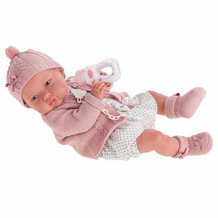 Кукла-реборн Эмилия в розовом, 52 см 