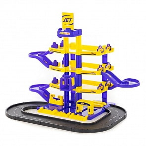 Паркинг Jet 4-уровневый с дорогой, в коробке (Полесье, п-40220)