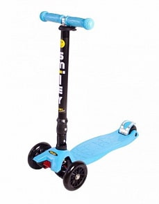 Трехколесный самокат Smiley Maxi, складной, синий (Smiley, 8522 SB)