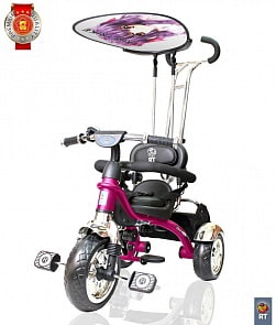 3-х колесный велосипед Lexus Trike Grand Print Deluxe New Design 2014, колеса EVA, цвет – розовый (Lexus Trike original RT, 4010RT)