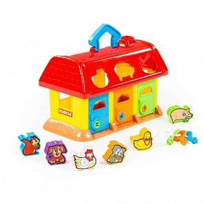 Домик-сортер для зверей, в коробке (Полесье, п-9173) (ассортимент)