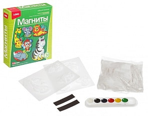 Фигурки на магнитах из гипса - Африканские животные (Лори, МР-005)