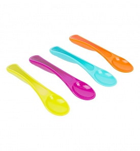 Набор 4 ложечек для кормления (Tommee Tippee, 7004) (ассортимент)
